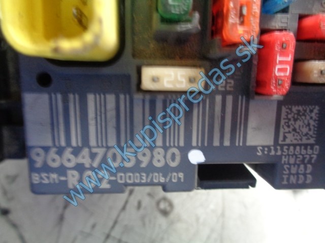 riadiaca jednotka BSM na citroen c5, 9664705980